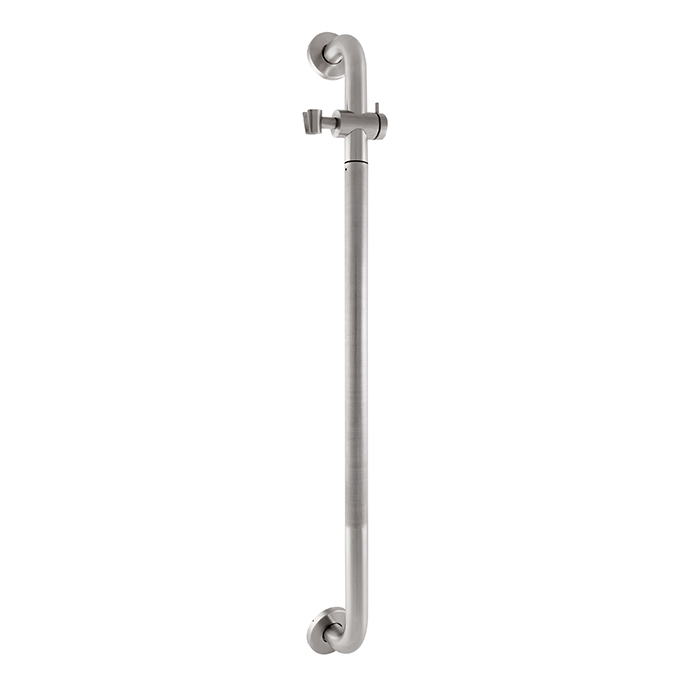 SUPPORT DIAMOND KNURL STRAIGHT SLIDE SHOWER 900MM BRUSHED STAINLESS STEEL