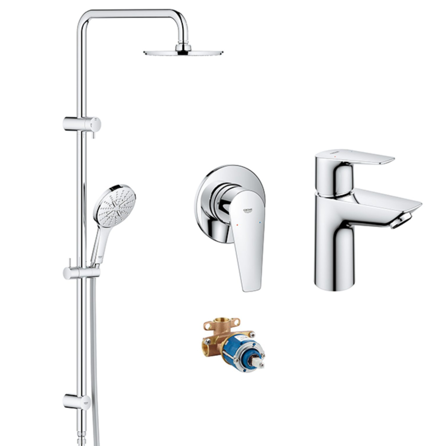 GROHE BAU EDGE SMART ACTIVE COLUMN PACKAGE