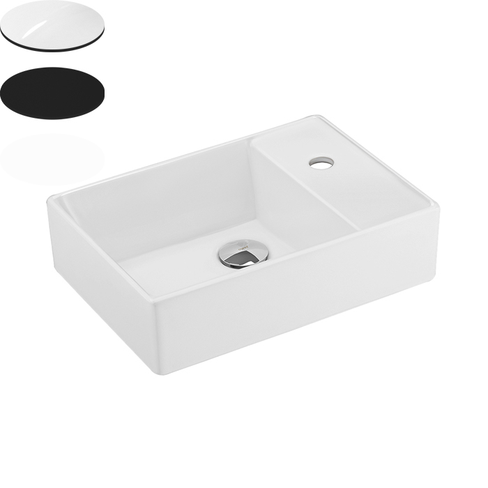 FLOAT WALL BASIN 425X300X160MM GLOSS WHITE