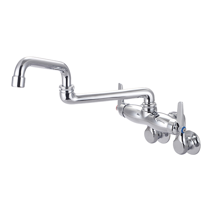 2TH WALL MOUNTED POT FILLER WITH SWIVEL SPOUT EXTENSION