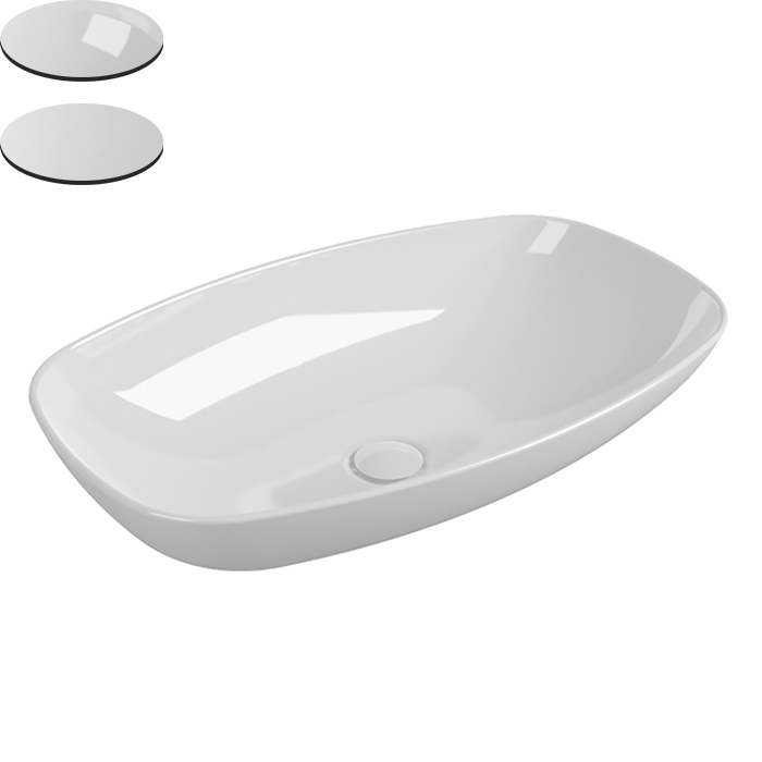 NUDASLIM VESSEL / WALL BASIN 610X395X140MM NTH NOF