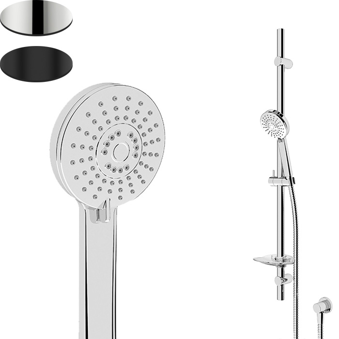 SPLASH SLIDE SHOWER 3 FCT C/W ELBOW