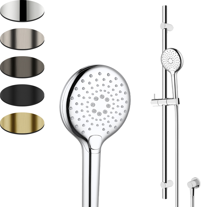 SPLASH PLUS ROUND SLIDE SHOWER 900MM 3 FCT