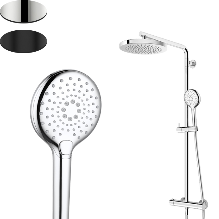 SPLASH PLUS 3FCT COLUMN SHOWER WITH INTEGRATED THERMOSTATIC MIXER