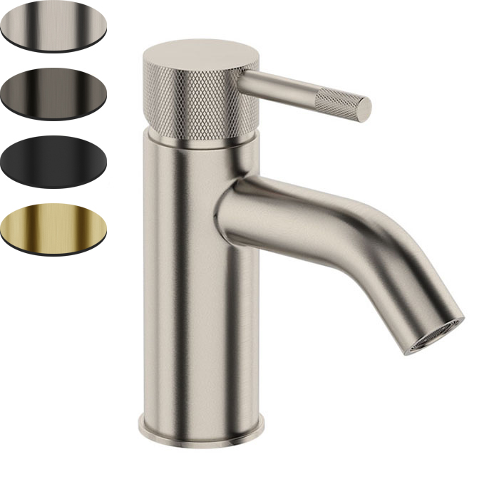 UNO ETCH BASIN MIXER CURVED SPOUT