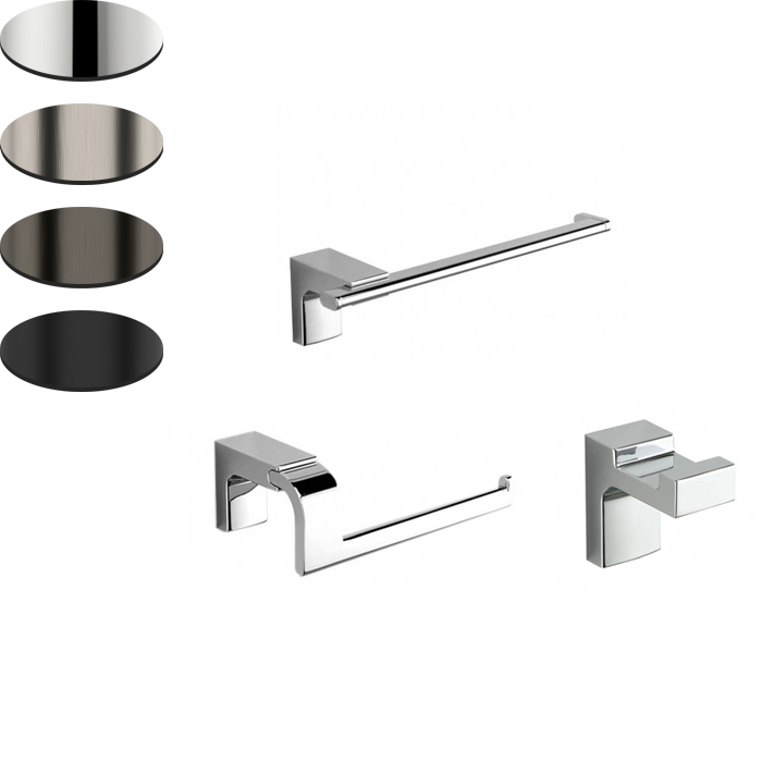 ELETECH ROBE HOOK, TOILET ROLL HOLDER & TOWEL RAIL