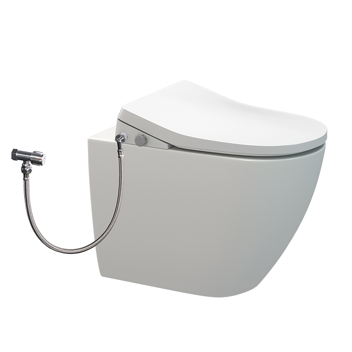 ELLISSE FRESCA E-BIDET OVERHEIGHT BACK TO WALL PAN GLOSS WHITE