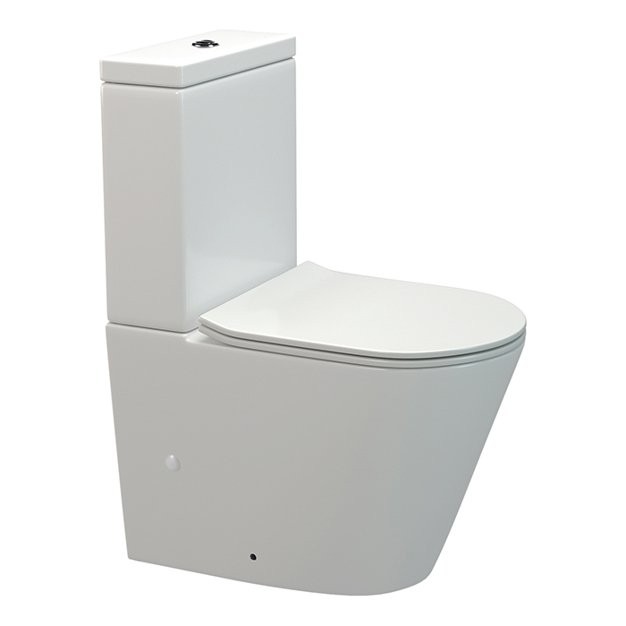 GIRA CC BTW TOILET SUITE - THIN SEAT / GLOSS WHITE