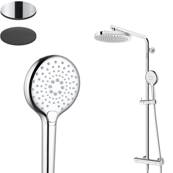 SPLASH PLUS 3FCT COLUMN SHOWER WITH INTEGRATED THERMOSTATIC MIXER