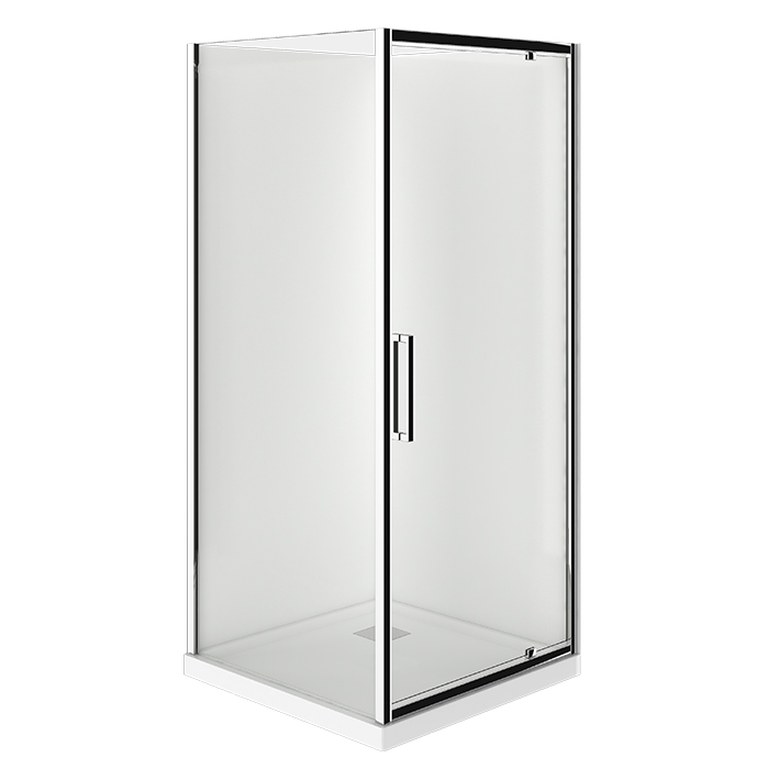 EVOLVE SHOWER SQ 900 2 SIDED CP CTR WASTE F/W